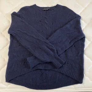 Skull Cashmere 100% Cashmere Sweater Size S Navy